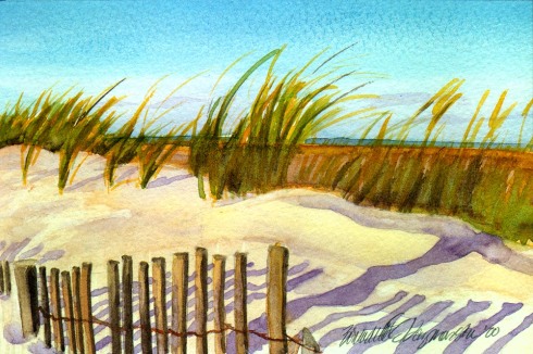Evening on the Beach canvas print.